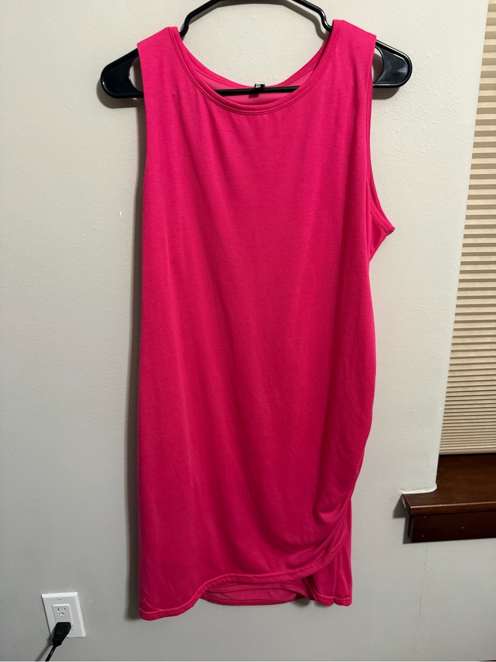 Sleeveless Hot Pink Mini Dress Size XL